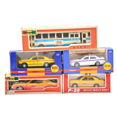 Lot 1151 - Five Yonezawa Toy Diapet die-cast models.