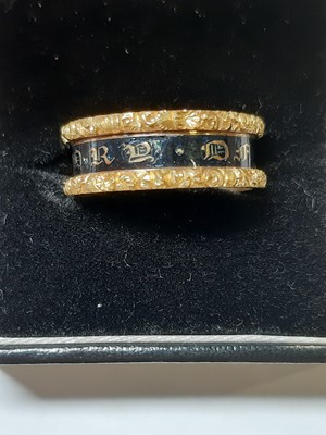Lot 130 - A George IV mourning ring.