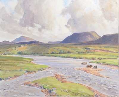 Lot 302 - James Humbert Craig, On the Owenmore River near Bellaconick Bridge, Co. Mayo