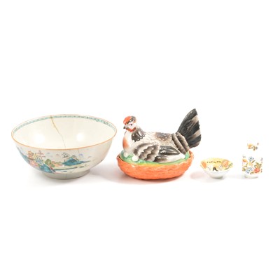 Lot 63A - Box of assorted decorative ceramics