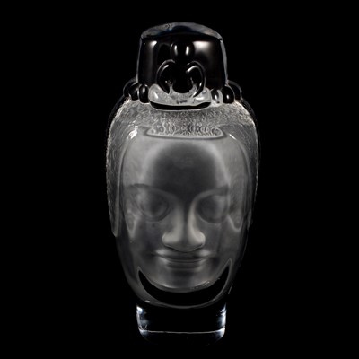 Lot 20B - Roy Adzak for Daum - a glass Buddha head.