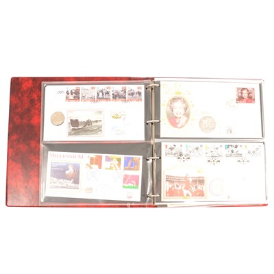 Lot 200 - A folder of first day covers and coin cover commemoratives