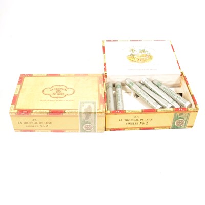 Lot 127A - A sealed box and a box of twelve La Tropical De Luxe singles no. 2