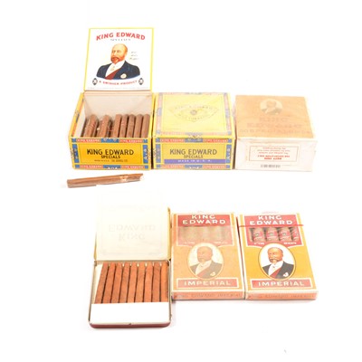 Lot 127C - Four sealed boxes of King Edward the Seventh cigars, with others