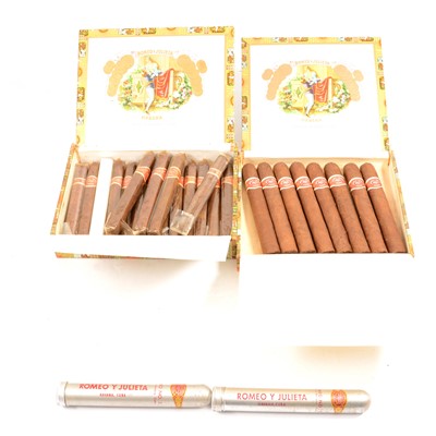 Lot 127D - Two cases of Romeo y Julieta cigars with two others.