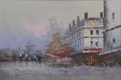 Lot 422 - Burnett, Notre Dame Cathdral, and another Parisian street scene