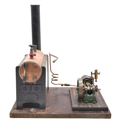 Lot 1028 - Stuart Turner no. 9 horizontal live steam engine and boiler