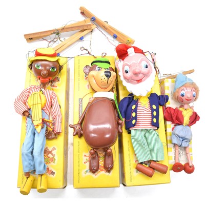 Lot 1316 - Four Pelham puppets, including Big Ears etc, all boxed.