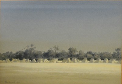 Lot 368 - Peter Newcombe, Wheat Stookes.