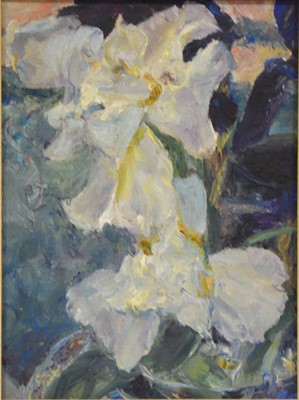 Lot 370 - Pat Porter, White Irises.