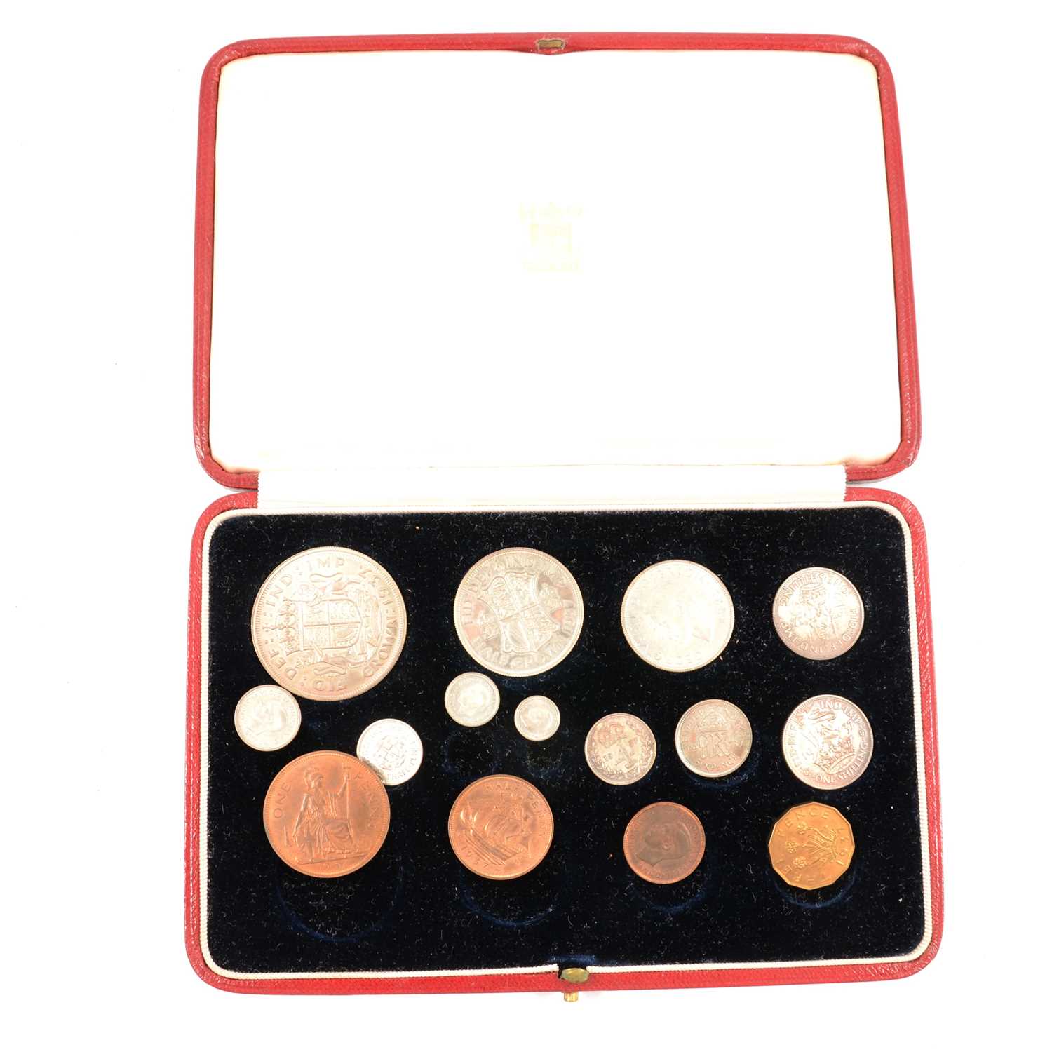 Lot 177 - George VI specimen coin set, 1937, fifteen-coin set