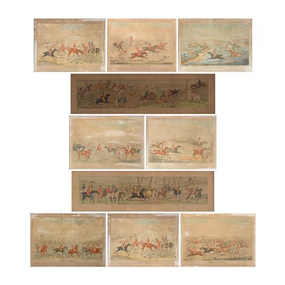 Lot 435 - Henry Alken The Quorn Hunt, a set of eight prints, and two other hunting prints