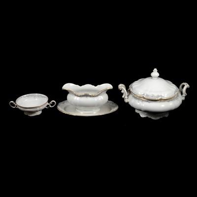 Lot 137 - Part Bavarian porcelain dinner service, LHS - Germany, Sylvia pattern