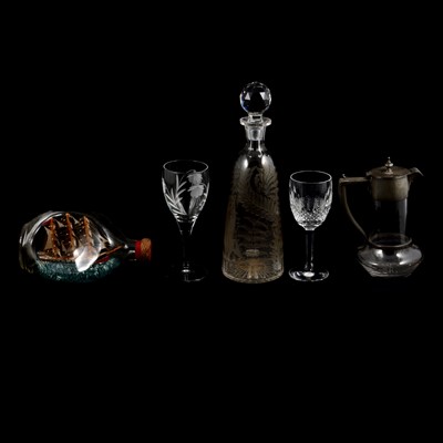 Lot 31 - Assorted cut glass and crystal stemware