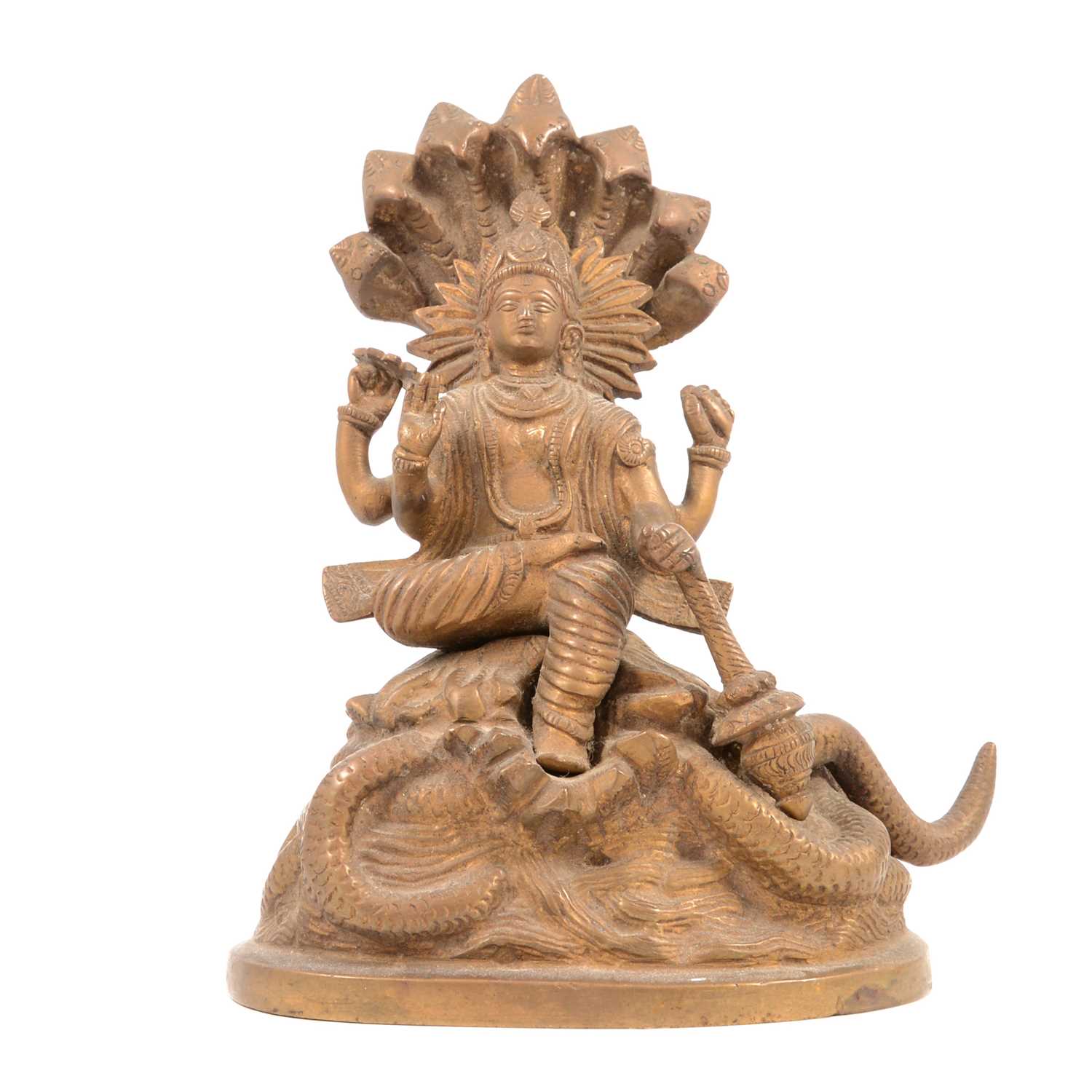 Lot 191 - Indian brass deity,