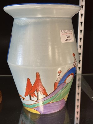 Lot 48 - Clarice Cliff, a Caprice design vase