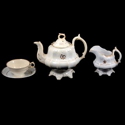 Lot 103 - 19th Century Staffordshire part tea service