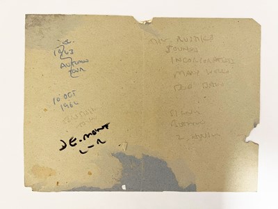 Lot 219 - The Beatles, a set of four signatures on black and white publicity TopStar Portriats photocard