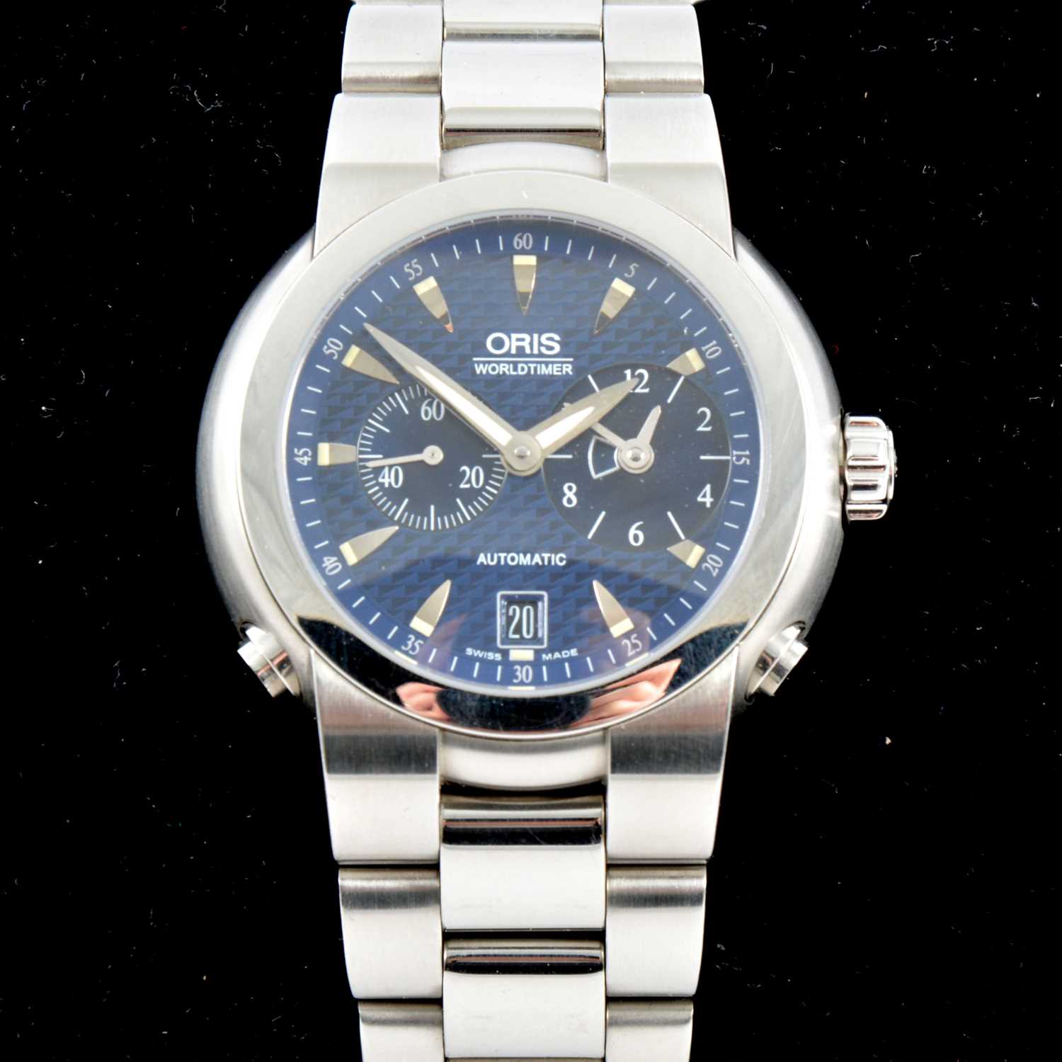 Lot 365 Oris a gentleman s World Timer wristwatch