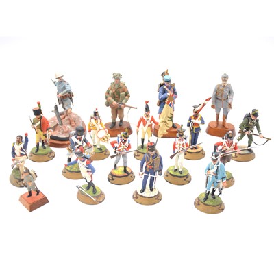 Lot 1045 - Twelve Military cast and resign figures.