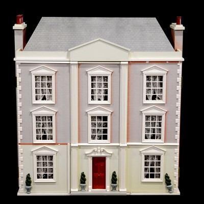 Lot 236 - Modern Dolls House, in the form of a Georgian townhouse