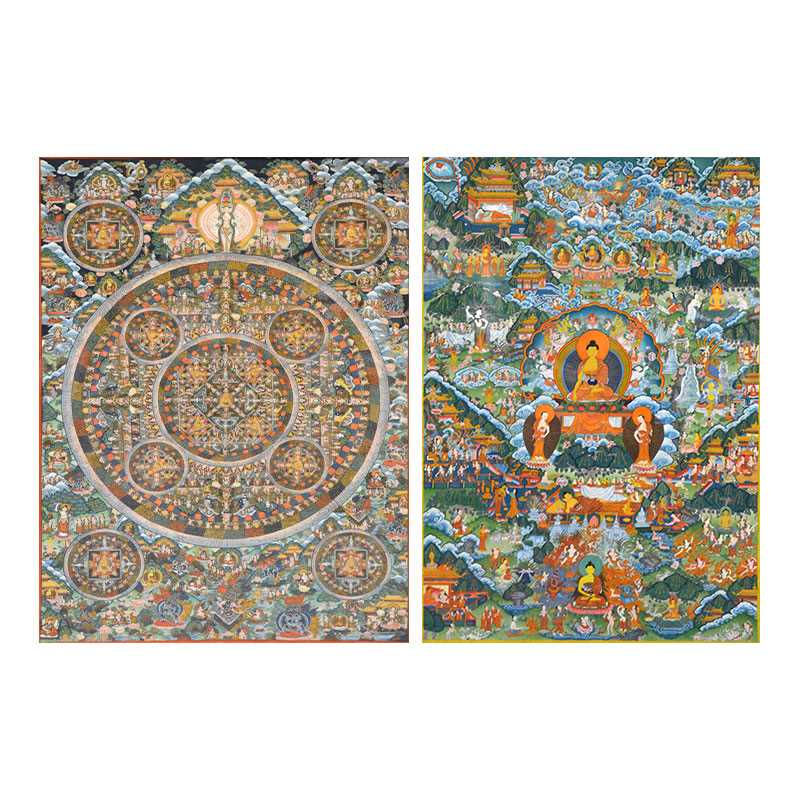 Lot 198 - Two Tibetan Thangka