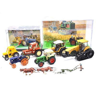 Lot 1228 - Tractor and farming models, quantity to including Britains 135 tractor