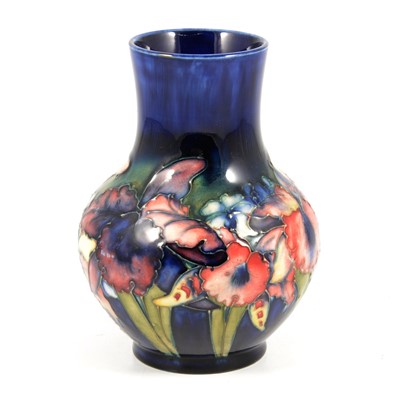 Lot 3 - Moorcroft Pottery, an Orchid pattern vase