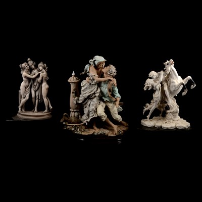 Lot 151 - Three large Giuseppe Armani figural groups