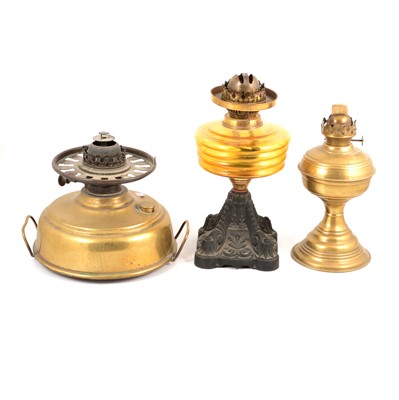 Lot 270 - Three oil lamps