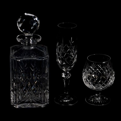 Lot 152 - A collection of table glass, decanters, glassware.