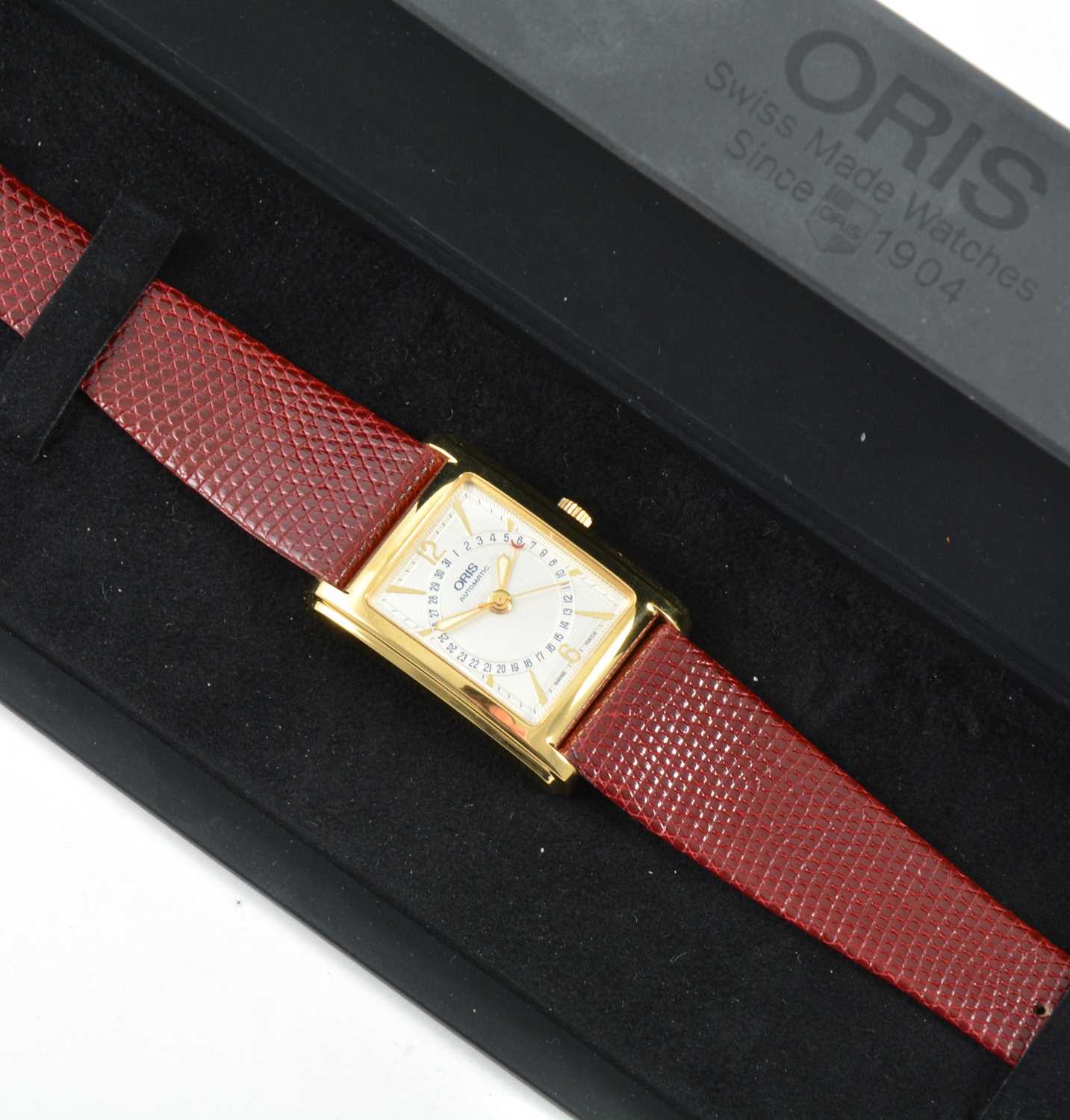 Lot 360 - Oris - a gentleman's rectangular date