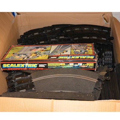 Lot 157 - Aurora AFX slot car racing set Daredevil Rally and Scalextric accessories, track.