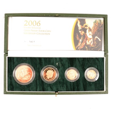 Lot 342 - The 2006 UK Gold Proof Four-Coin Sovereign Collection.