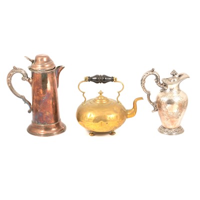 Lot 249 - Collection of pewter and metalware.