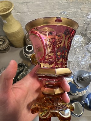 Lot 42 - Three pieces of 19th century glassware