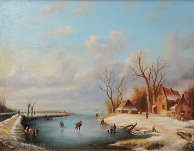 Lot 332 - Aubrey Ward, after Klombeck, Winter Scene