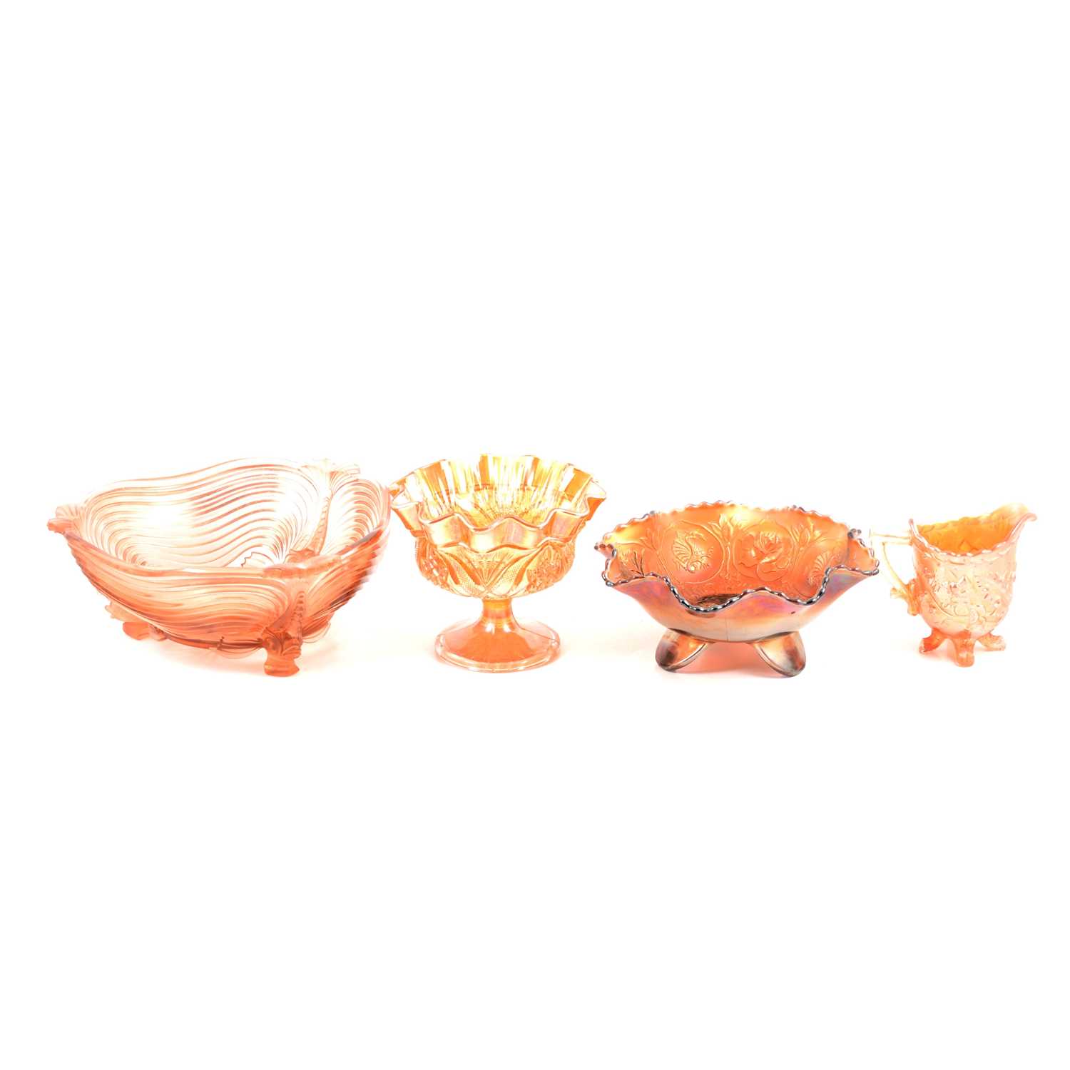 Lot 102 - Collection of Carnival and other glassware