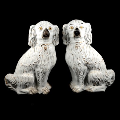 Lot 91 - Pair of large Staffordshire Dogs