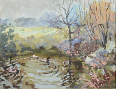 Lot 371 - Gillian Bickerstaff, The Duck Pond