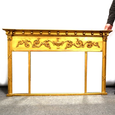 Lot 520 - Regency gilt wood overmantel