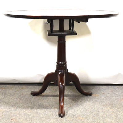 Lot 541 - George III mahogany tripod table