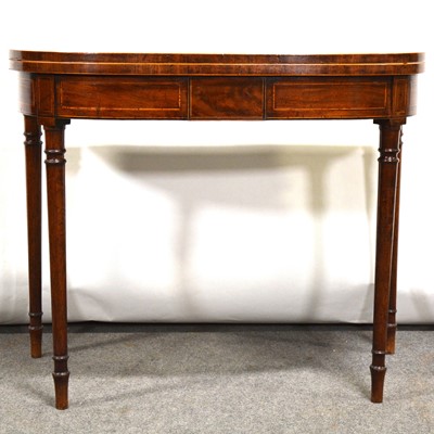 Lot 542 - George IV inlaid mahogany tea table