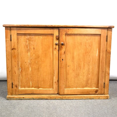 Lot 559 - Old pine side cupboard