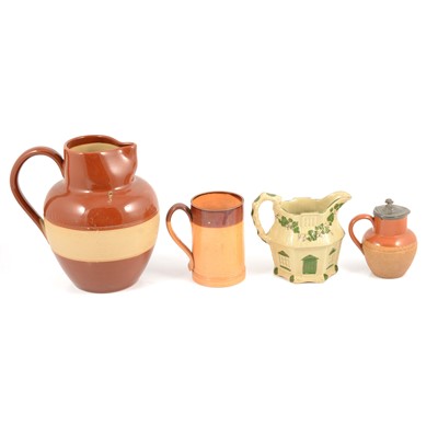 Lot 57 - One box of Victorian salt-glazed and stoneware jugs.