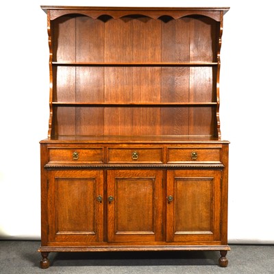 Lot 396 - Victorian oak dresser