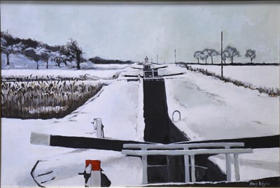 Lot 401 - Mary Rodgers, Foxton Locks, winter