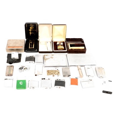 Lot 294 - Collection of cigarette cases and lighters.