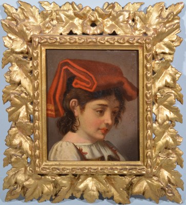 Lot 559 - Italian School, 19th Century, Florentine boy and girl