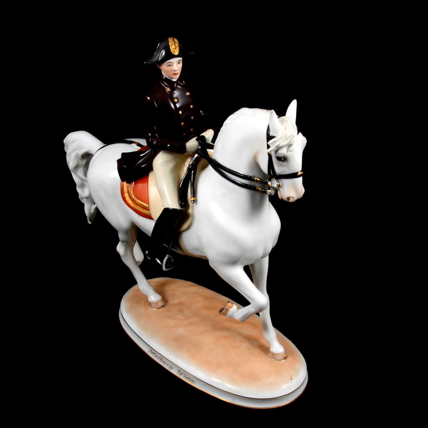 Lot 31 - Royal Vienna Augarten Trab figurine.